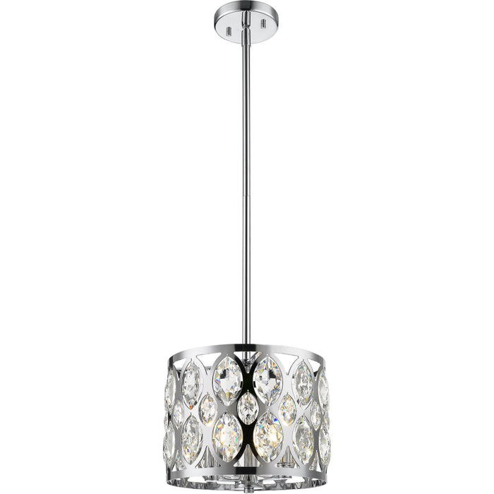 Dealey Chrome Chandelier - Chandeliers