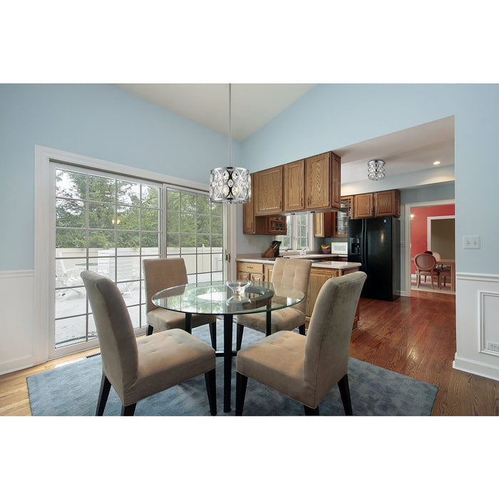 Dealey Chrome Chandelier - Chandeliers
