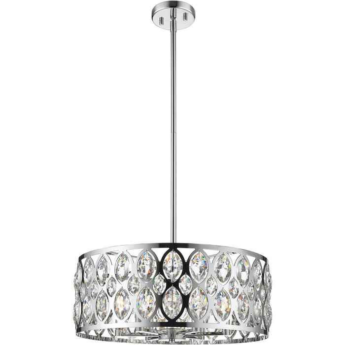 Dealey Chrome Chandelier - Chandeliers