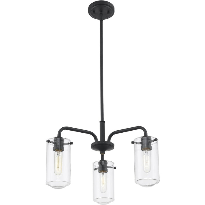 Delaney Matte Black Chandelier - Chandeliers
