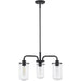 Delaney Matte Black Chandelier - Chandeliers