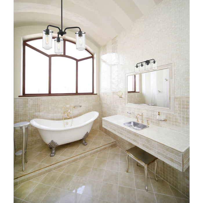 Delaney Matte Black Chandelier - Chandeliers