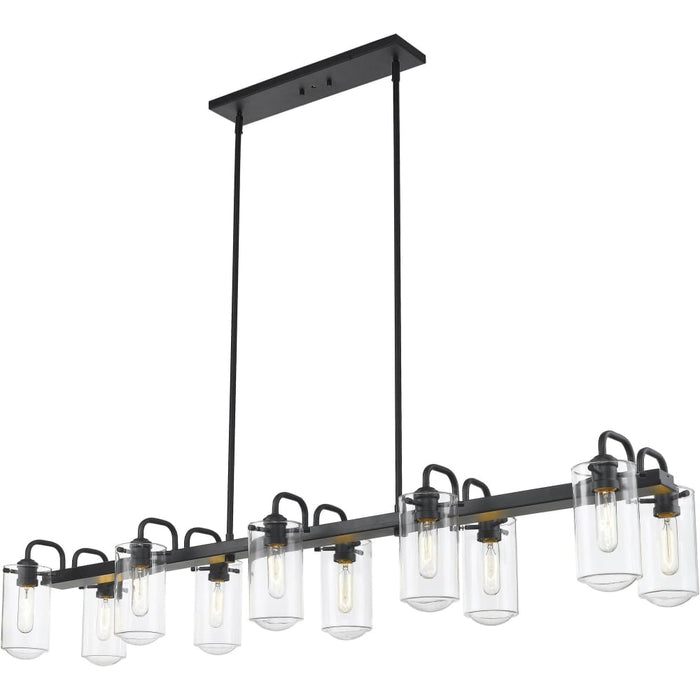 Delaney Matte Black Island Billiard Pendant - Island/Billiard