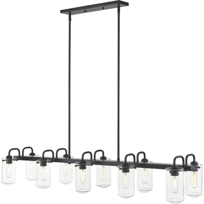 Delaney Matte Black Island Billiard Pendant - Island/Billiard