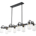 Delaney Matte Black Island Billiard Pendant - Island/Billiard