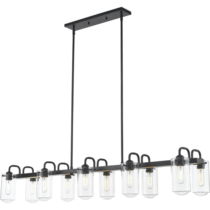 Delaney Matte Black Island Billiard Pendant - Island/Billiard