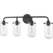 Delaney Matte Black Vanity - Bath & Vanity