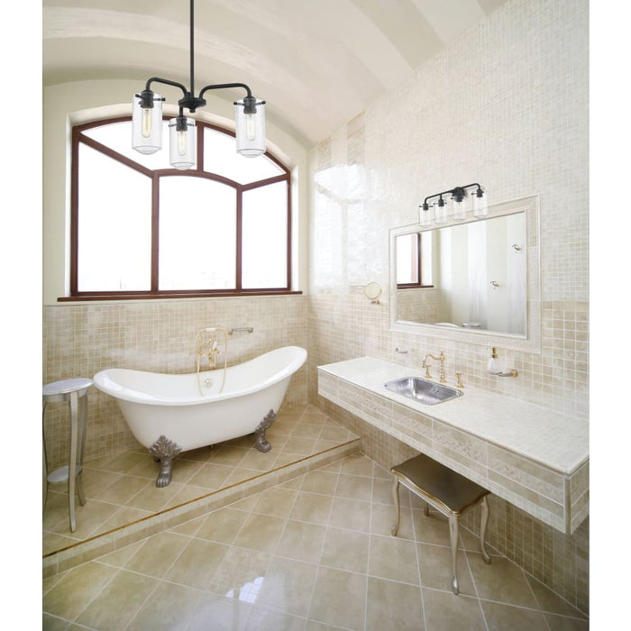 Delaney Matte Black Vanity - Bath & Vanity