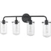 Delaney Matte Black Vanity - Bath & Vanity