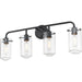 Delaney Matte Black Vanity | theLightShop