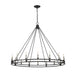 Dennison Matte Black 16 Light Chandelier - Chandeliers