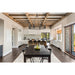 Dennison Matte Black 8 Light Chandelier - Chandeliers