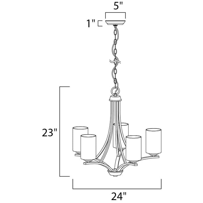 Deven Oil Rubbed Bronze Chandelier - Chandeliers