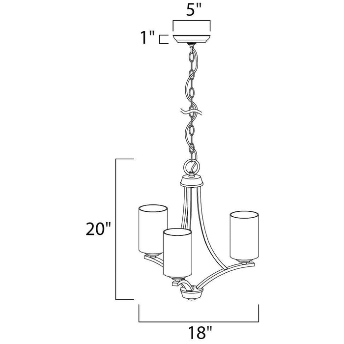Deven Oil Rubbed Bronze Mini Chandelier - Chandeliers