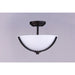 Deven Oil Rubbed Bronze Semi-Flush Mount - Semi-Flushmounts