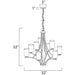 Deven Satin Nickel Chandelier - Chandeliers