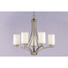 Deven Satin Nickel Chandelier - Chandeliers