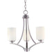 Deven Satin Nickel Mini Chandelier - Chandeliers