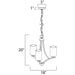 Deven Satin Nickel Mini Chandelier - Chandeliers