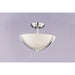 Deven Satin Nickel Semi-Flush Mount - Semi-Flushmounts