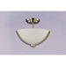 Deven Satin Nickel Semi-Flush Mount - Semi-Flushmounts