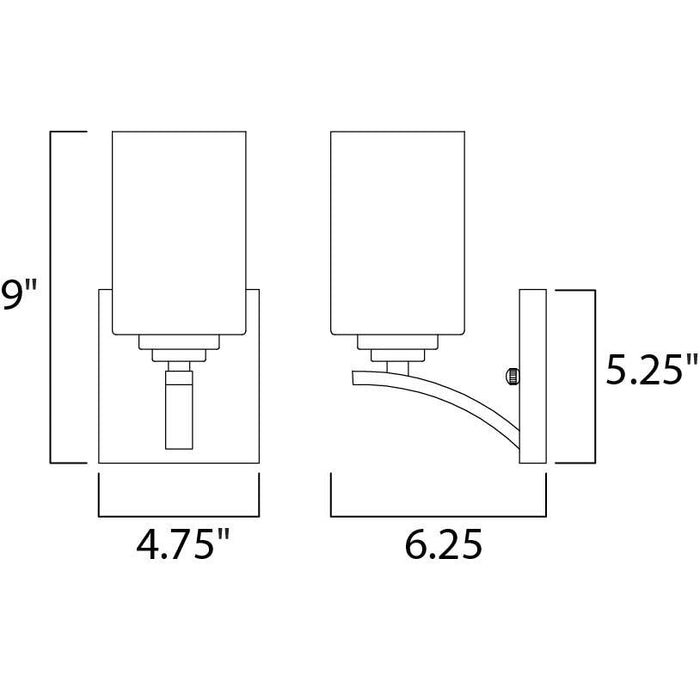 Deven Satin Nickel Wall Sconce - Wall Sconce