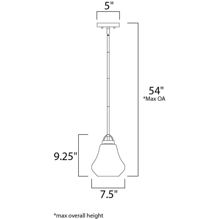 Dianne Oil Rubbed Bronze Single Pendant - Pendants