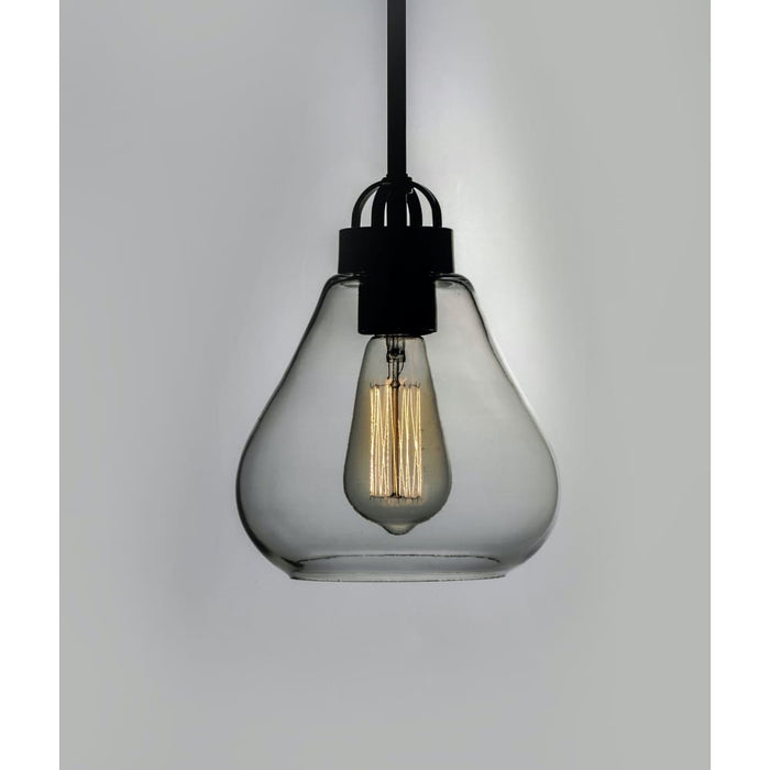 Dianne Satin Nickel Single Pendant - Pendants