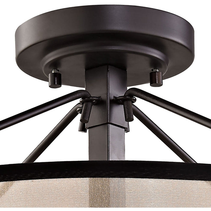 Diffusion Oil Rubbed Bronze Semi Flush Mount - Semi-Flushmounts