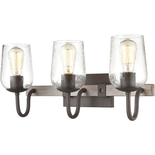 Dillon Vintage Rust Colonial Maple Vanity Light - Bath & Vanity
