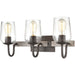 Dillon Vintage Rust Colonial Maple Vanity Light - Bath & Vanity