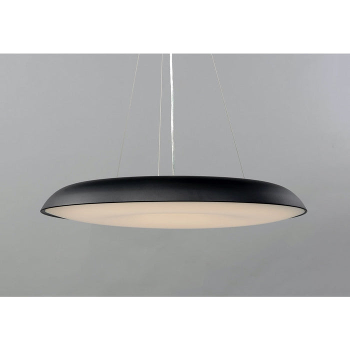 Dimple Black LED Single Pendant - Pendants