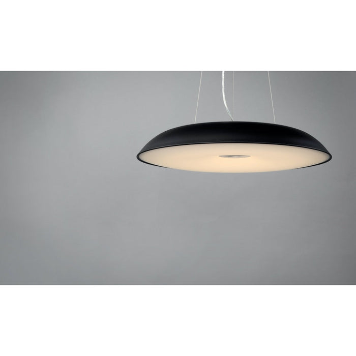 Dimple Black LED Single Pendant - Pendants