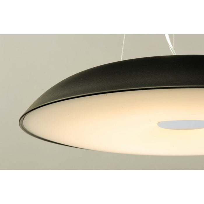 Dimple Black LED Single Pendant - Pendants