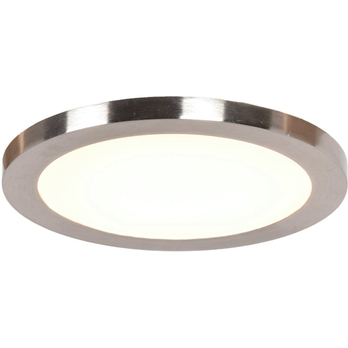 Disc Brushed Steel LED FlushMount - Flushmounts