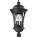 Doma Black Outdoor Post Mount Fixture - Outdoor Post Mount Fixture