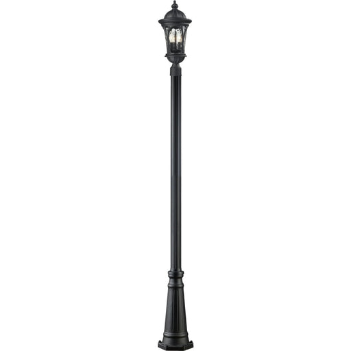 Doma Black Outdoor Post Mounted Fixture - Outdoor Post Mounted Fixture