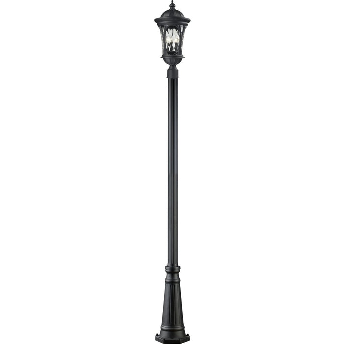 Doma Black Outdoor Post Mounted Fixture - Outdoor Post Mounted Fixture