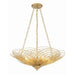 Doral Renaissance Gold 6 Light Chandelier Crystorama DOR-B7706-RG