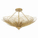 Doral Renaissance Gold 6 Light Semi-Flushmount Crystorama DOR-B7706-RG_CEILING