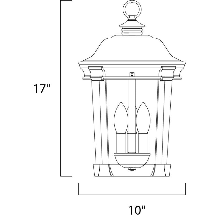 Dover DC Bronze Outdoor Hanging Lantern - Outdoor Hanging Lantern