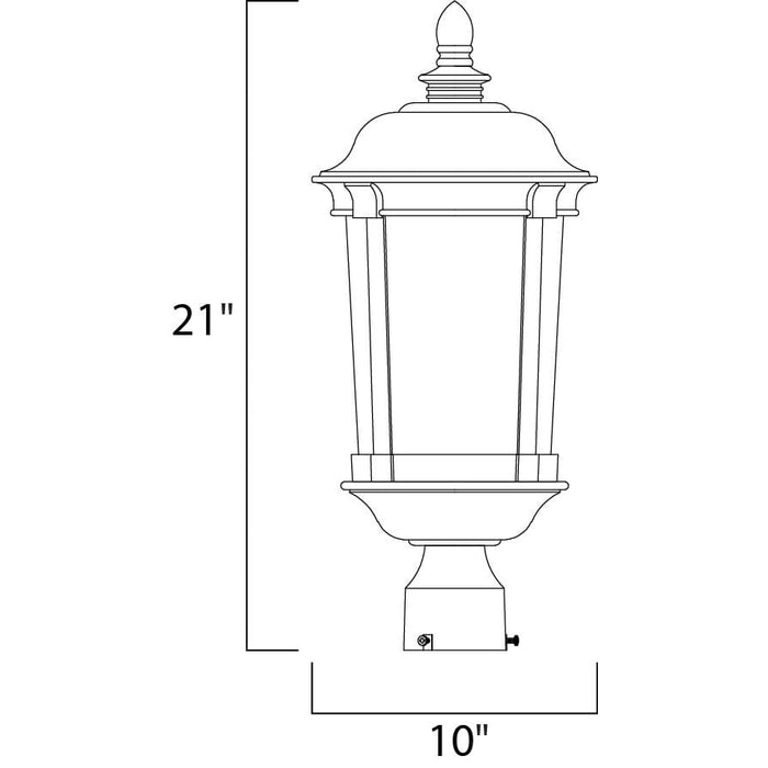 Dover DC Bronze Outdoor Pole/Post Mount - Outdoor Pole/Post Mount