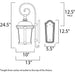 Dover DC Bronze Outdoor Wall Mount - Outdoor Wall Mount
