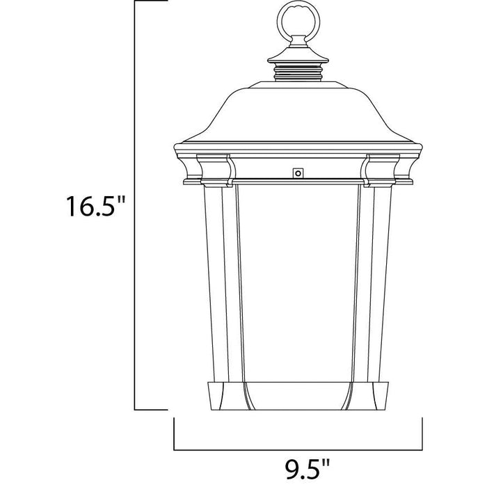 Dover LED Bronze LED Outdoor Hanging Lantern - Outdoor Hanging Lantern