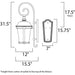 Dover LED E26 Bronze LED Outdoor Wall Mount - Outdoor Wall Mount
