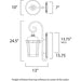 Dover LED E26 Bronze LED Outdoor Wall Mount - Outdoor Wall Mount