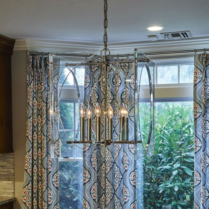 Drake 4 Light Polished Nickel - Chandeliers