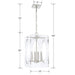 Drake 4 Light Polished Nickel - Chandeliers