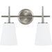 Driscoll Brushed Nickel Vanity Fixture - Bath & Vanity