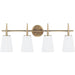 Driscoll Satin Bronze LED Vanity Fixture - Bath & Vanity